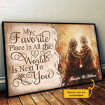 Custom Name Romantic Couple Love Decor - Personalized Poster