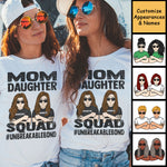 Custom Name Mom Daughter Squad Gifts - Personalized Apparel