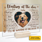 Custom Pet Photo Memorial Dog Tribute - Personalized Acrylic Plaque