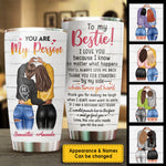 Custom Name Best Friend Gifts for Women - Personalized Tumbler