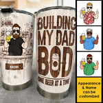 Custom Name Dad Bod Beer Gifts for Dad - Personalized Tumbler