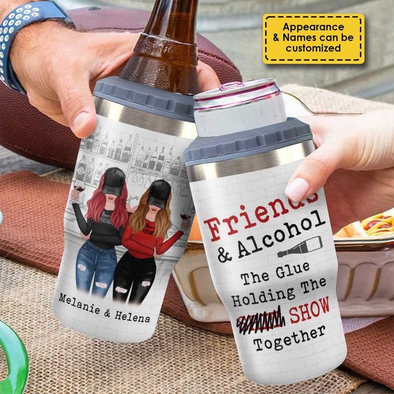 Custom Name Best Friend Gifts for Women - Personalized Can Cooler