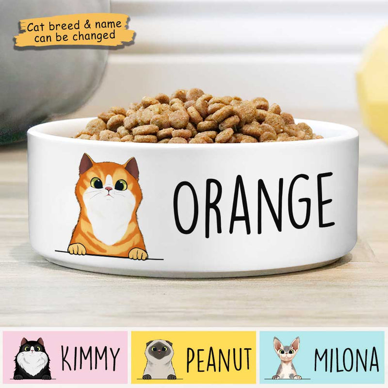 Custom Name Cat Gifts - Personalized Pet Bowl