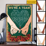 Custom Name Pinky Promise Couple Gifts - Personalized Poster