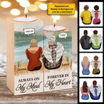 Custom Name Memorial Angel Gifts - Personalized Color Candle Holder
