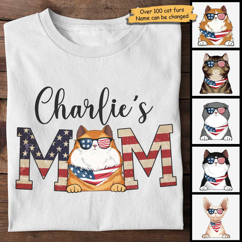 Custom Name Patriotic Dog Mom Gifts - Personalized Apparel