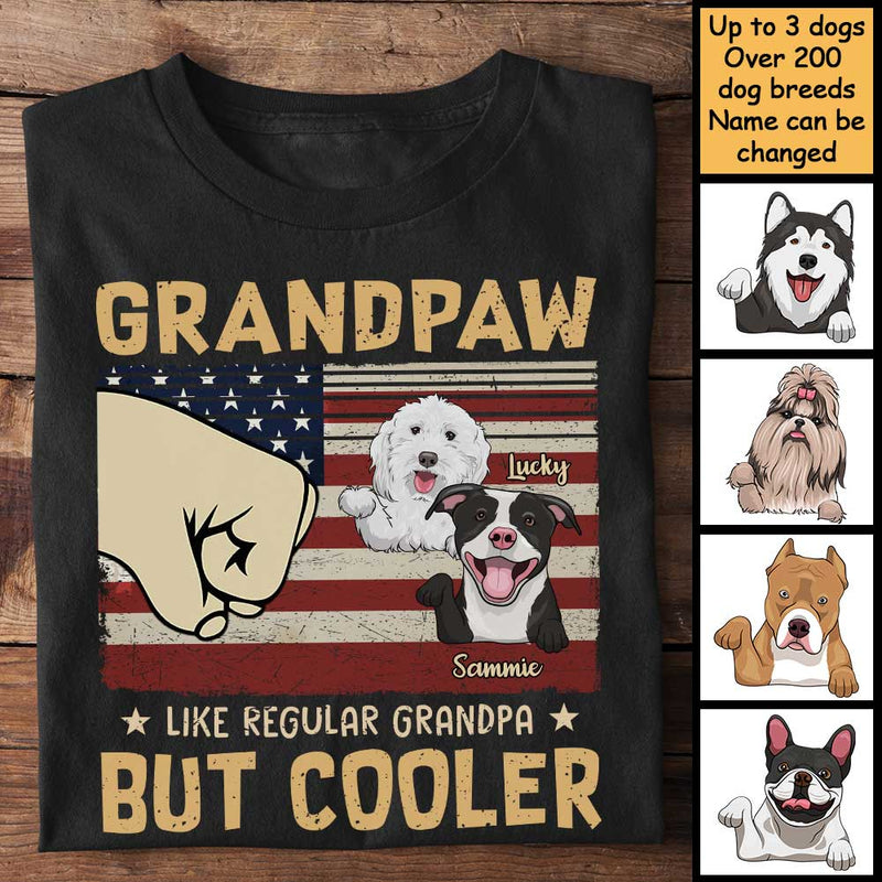 Grandpaw Is More Cooler - Personalized Unisex T-Shirt
