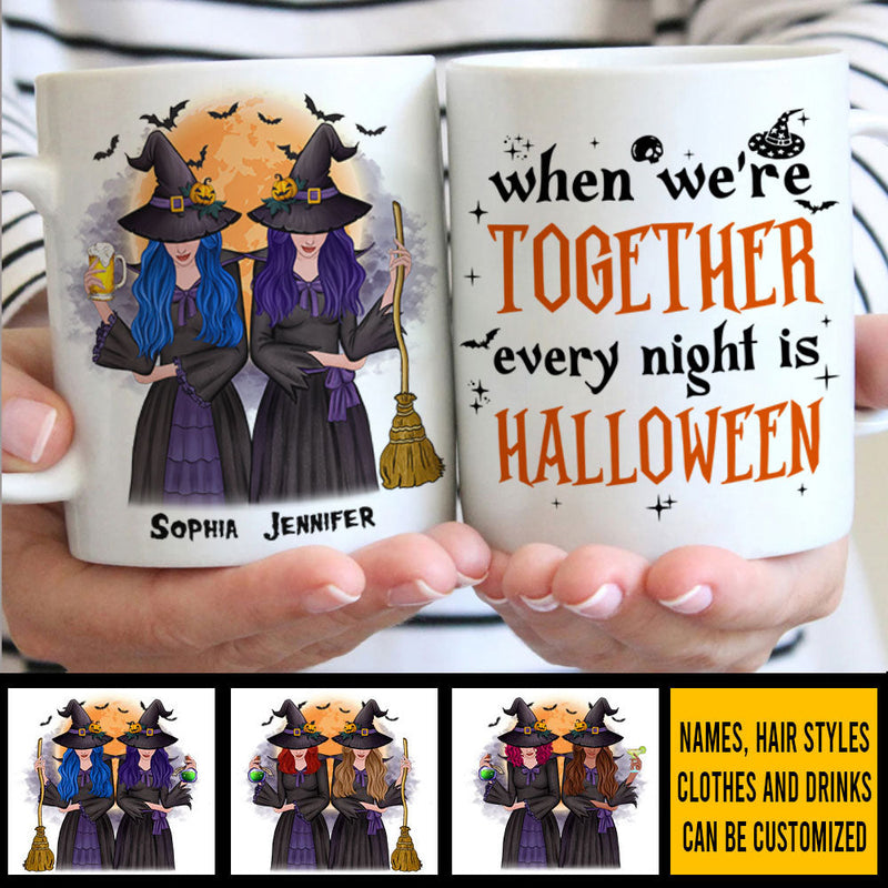 Custom Name Halloween Witch Gifts for Women - Personalized Mugs