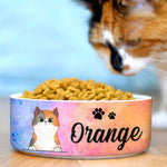 Custom Name Cat Gifts for Cat Lovers - Personalized Pet Bowl