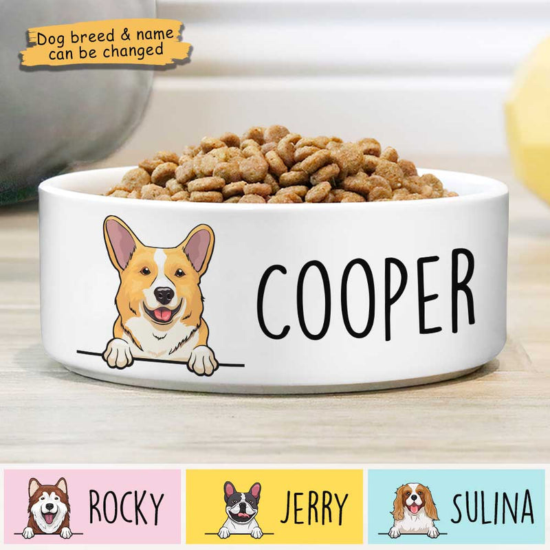 Custom Name Doberman Gifts for Dog Lovers - Personalized Pet Bowl