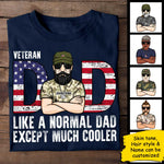 Custom Name Veteran Dad Gifts - Personalized Apparel