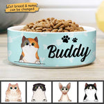 Custom Name Cat Gifts for Cat Lovers - Personalized Pet Bowl