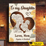 Custom Name Mother Daughter Gifts - Personalized Canvas