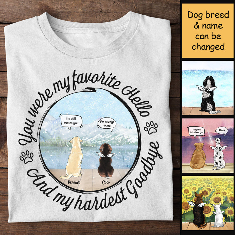 Custom Name Pet Memorial Gifts for Dog Lovers - Personalized Apparel