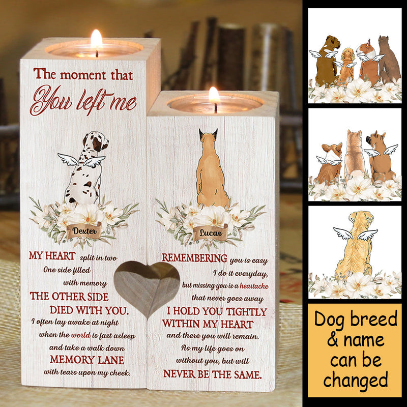 Custom Pet Name Memorial Gifts - Personalized Color Candle Holder