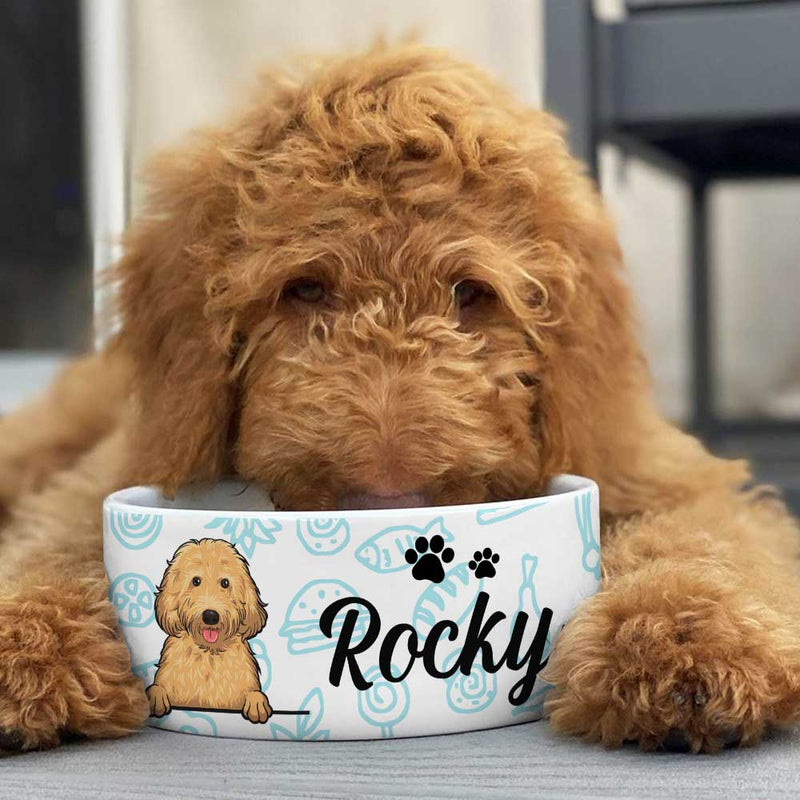 Custom Name Dog Lover Gifts - Personalized Pet Bowl