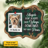 You Left Your Paw Prints On Our Hearts Forever - Personalized Custom Benelux Shaped Wood Christmas Ornament