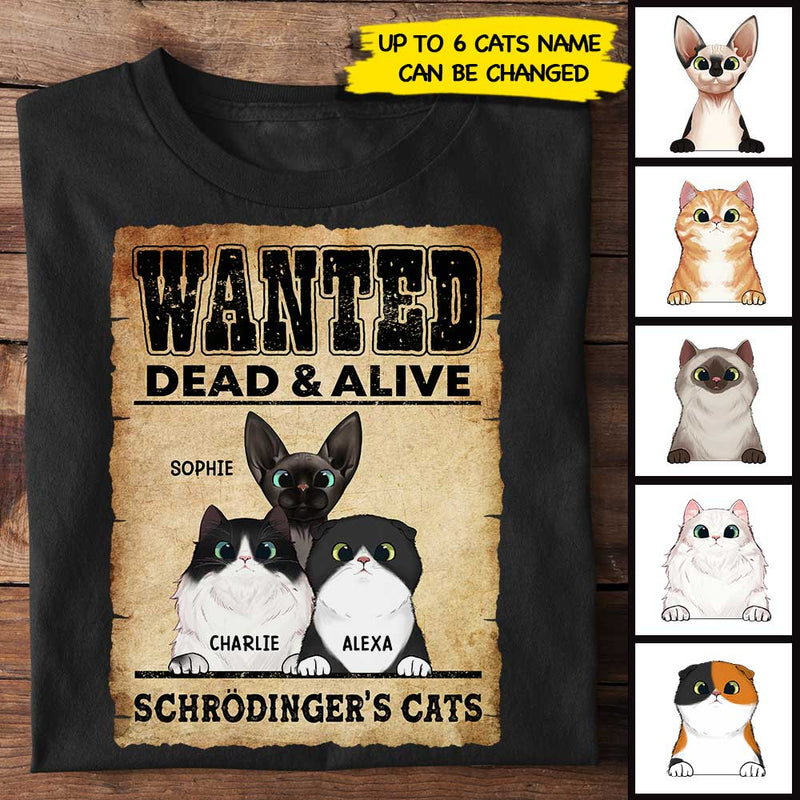 Custom Name Schrödinger's Cat Gifts for Cat Lovers - Personalized Apparel