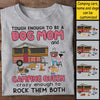 Tough Enough To Be A Dog Mom - Personalized Unisex T-Shirt