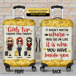 Custom Name Girls Trip Gifts for Women - Personalized Luggage Cover
