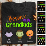 Custom Name Halloween Gifts for Grandparents - Personalized Apparel