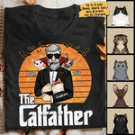 Funny Catfather Halloween Gifts for Cat Lovers - Apparel