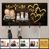 Faith, Hope And Love In The Family - Personalized Key Hanger, Key Holder - Gift For Pet Lovers