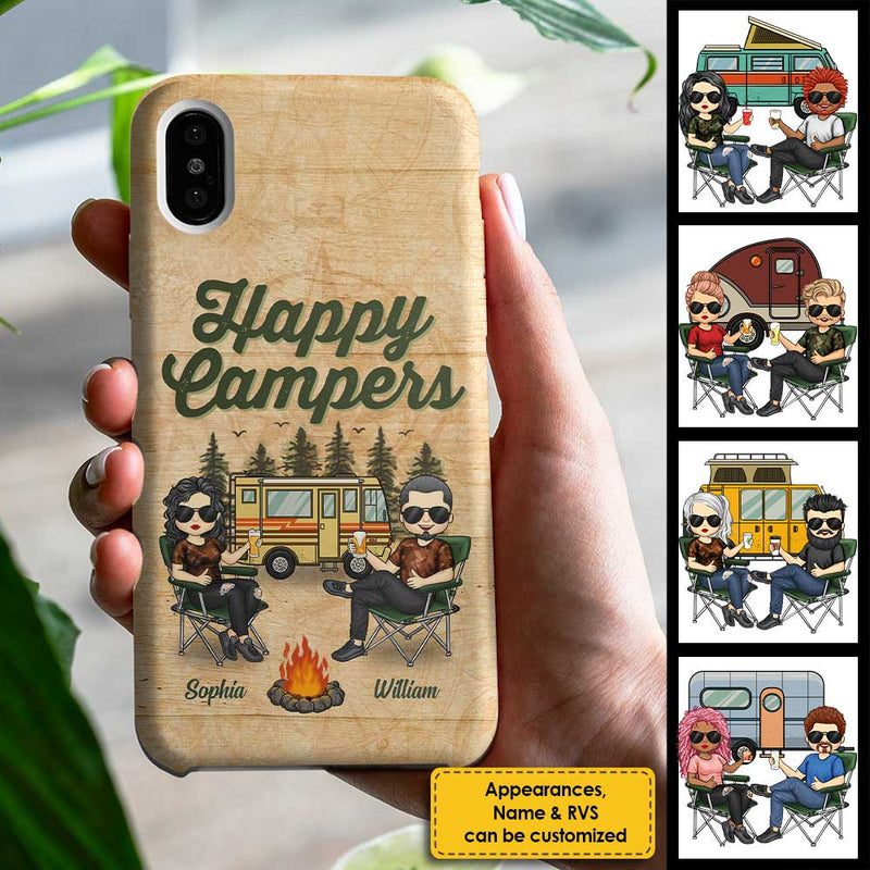 Custom Name Camping Couple Gifts - Personalized Phone Case