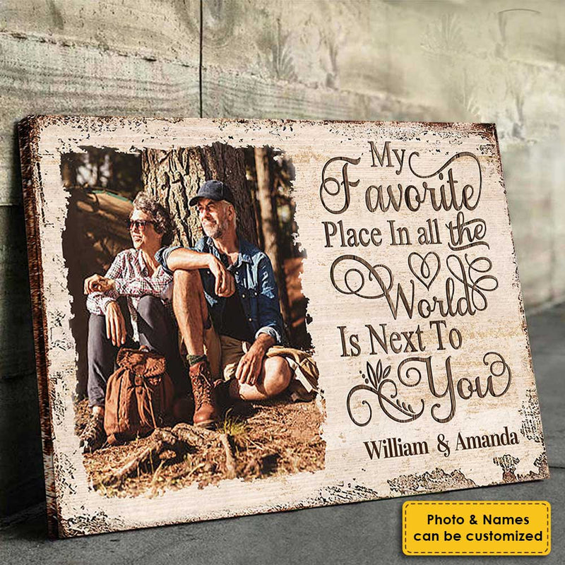 Custom Photo Romantic Couple Gifts - Personalized Canvas