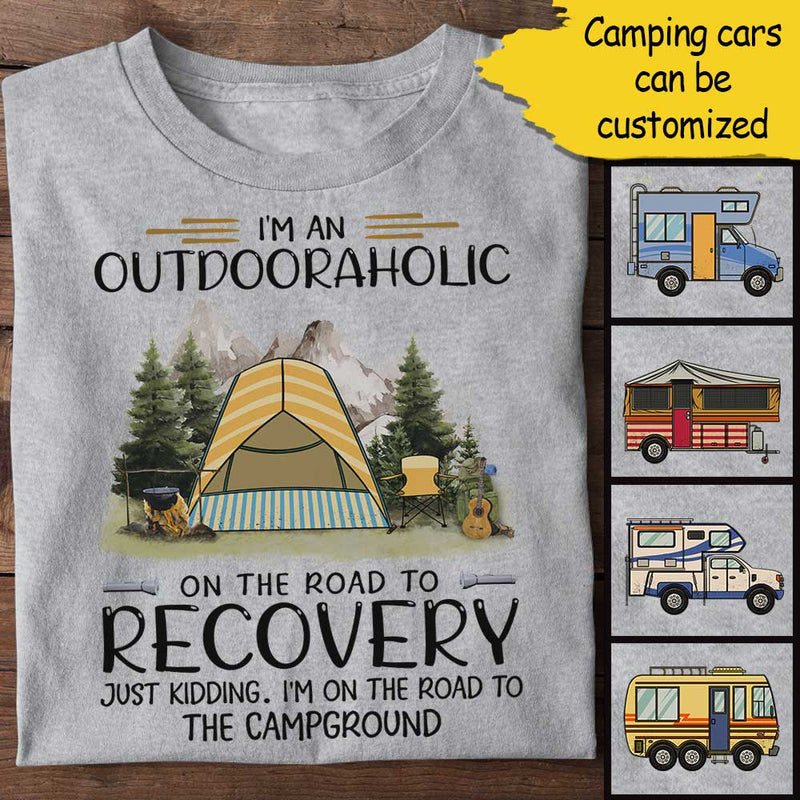 I'm An Outdooraholic - Personalized Unisex T-Shirt