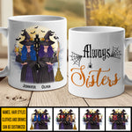 Custom Name Halloween Witch Gifts for Sisters - Personalized Mugs