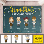 Custom Name Grandkids Spoiled Here Gifts for Grandparents - Personalized Doormat