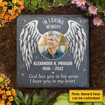 Custom Photo Memorial Angel Decor - Personalized Memorial Stone