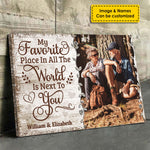Custom Photo Romantic Couple Gifts - Personalized Canvas