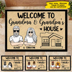 Custom Name Grandma and Grandpa House Gifts - Personalized Doormat