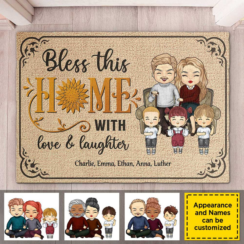 Custom Name Family Home Decor - Personalized Doormat
