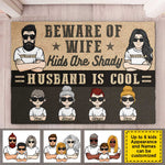 Custom Name Funny Family Warning Gifts - Personalized Doormat