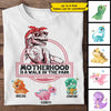 Motherhood Is A Walk In The Park - Personalized Unisex T-Shirt