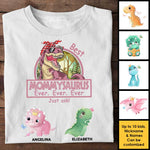 Custom Name Nanasaurus Dinosaur Gifts for Nana - Personalized Apparel
