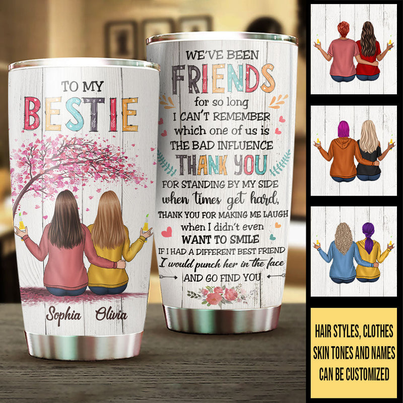 Custom Name Best Friend Gifts for Women - Personalized Tumbler
