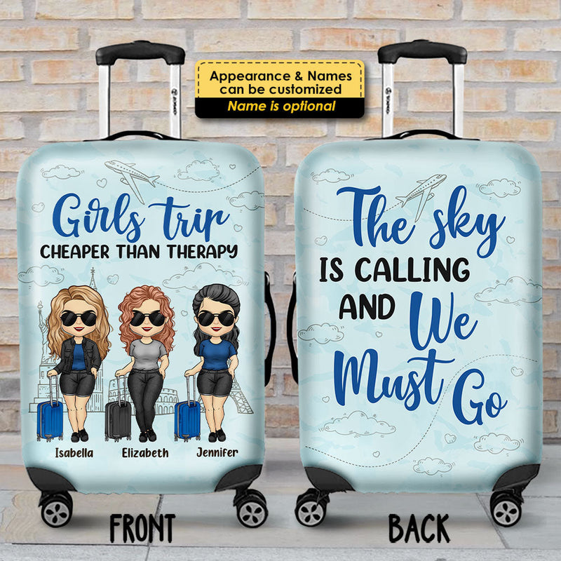 Custom Name Girls Trip Gifts for Women - Personalized Luggage Cover