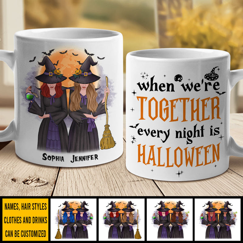 Custom Name Halloween Witch Gifts for Women - Personalized Mugs
