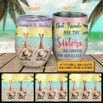 Custom Name Sister Gifts for Best Friends - Personalized Wine Tumbler