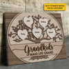 The Grandkids Make Life Magnificent - Personalized Horizontal Canvas - Gift For Grandparents