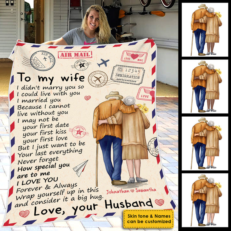 Custom Name Romantic Gifts for Wife - Personalized Blanket