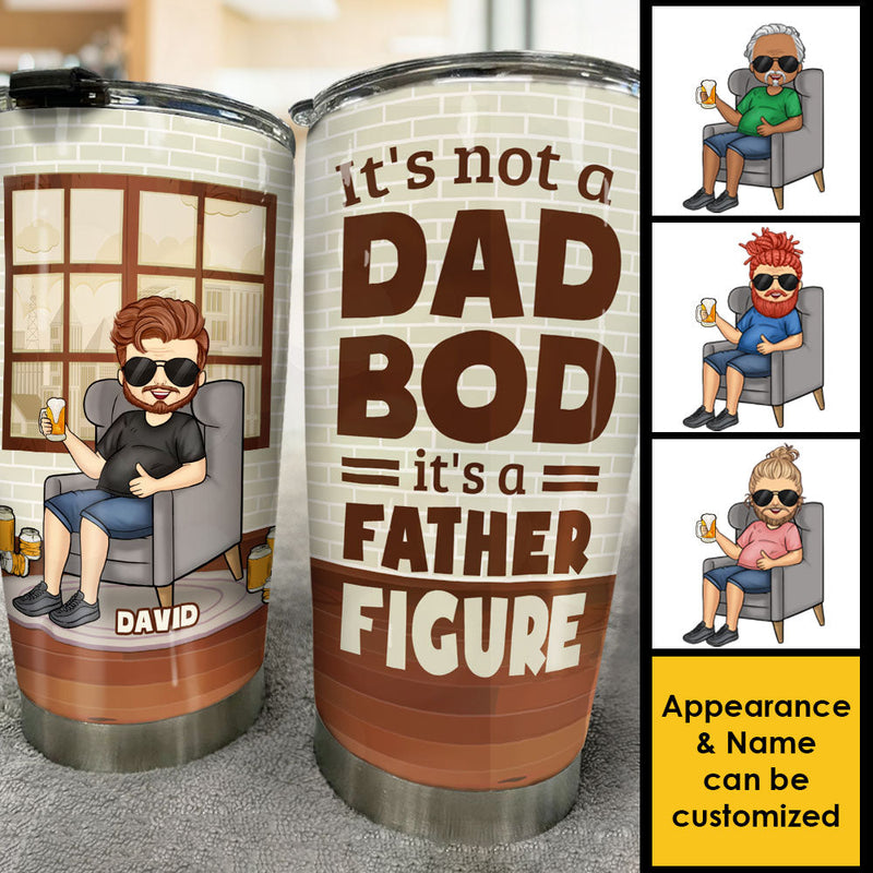 Custom Name Funny Father Figure Gifts for Dads - Personalized Tumbler