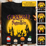 Custom Name Grandpa of Nightmares Halloween Gifts - Personalized Apparel