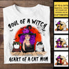 Heart Of A Cat Mom - Cats Halloween - Personalized Unisex T-Shirt