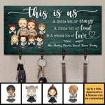 Custom Name Family Love Gifts - Personalized Key Holder