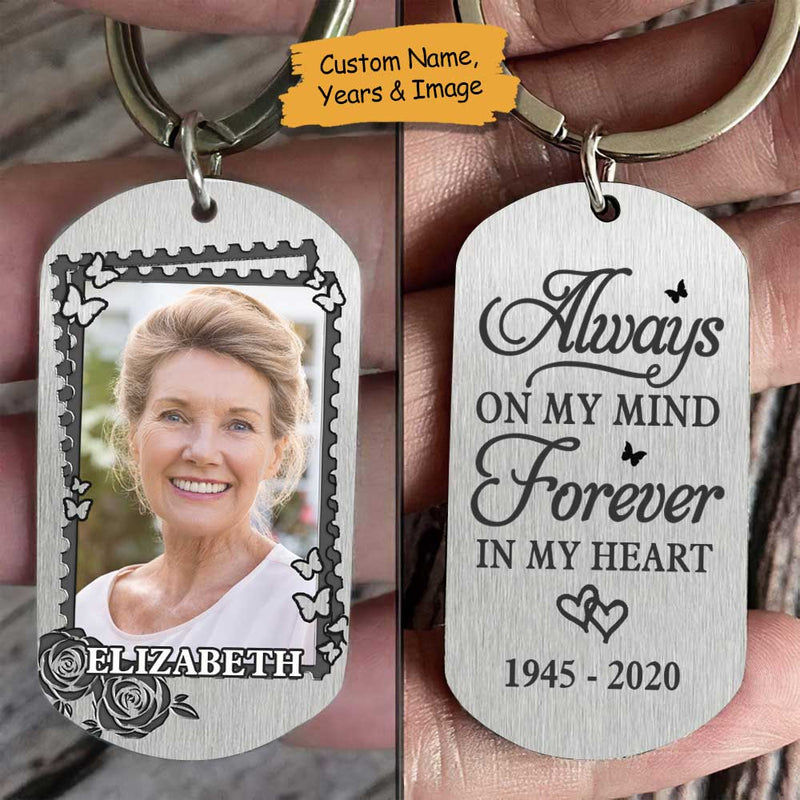 Custom Photo Memorial Keepsake Gifts - Personalized Keychain